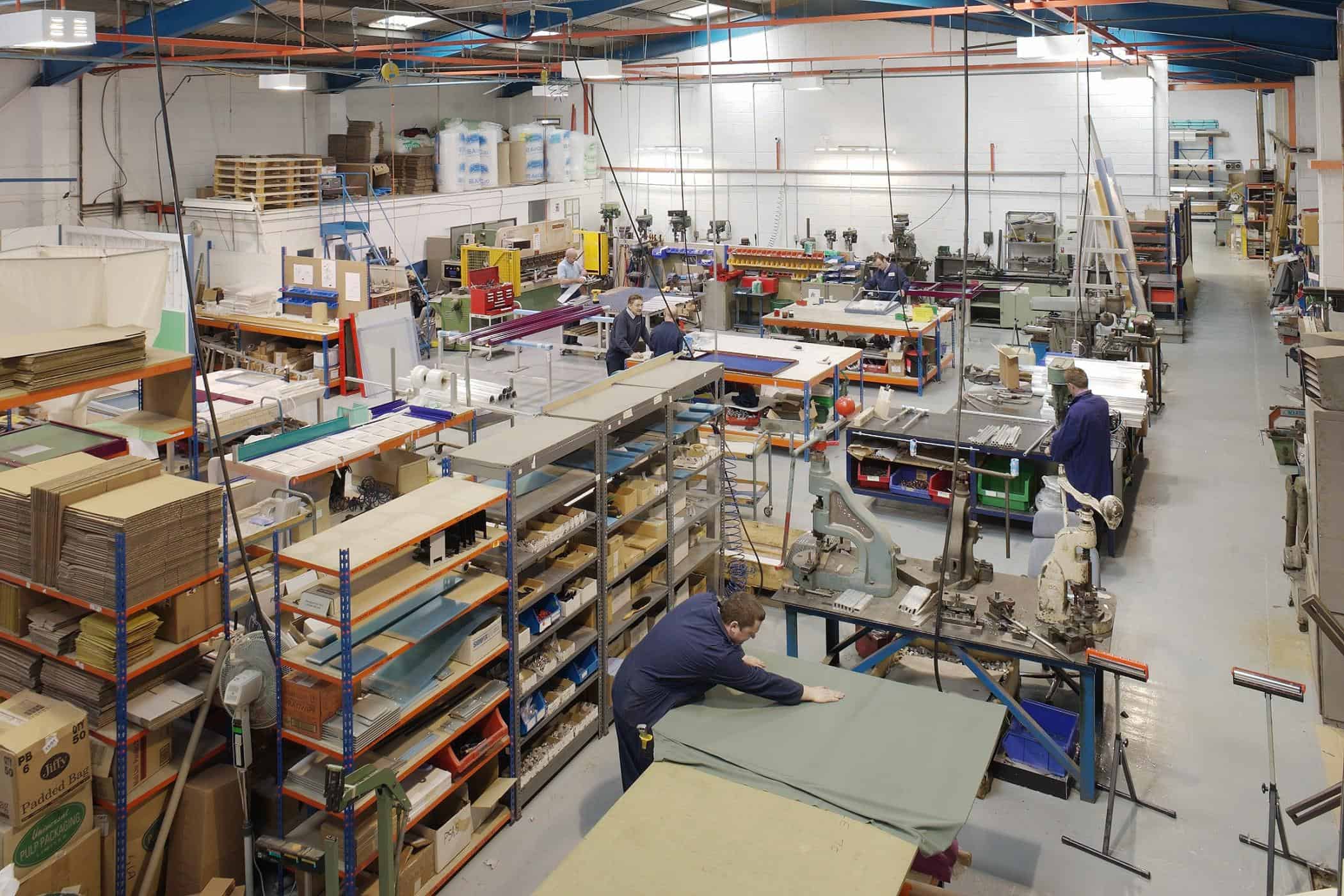 Internal view of the Signscape factory