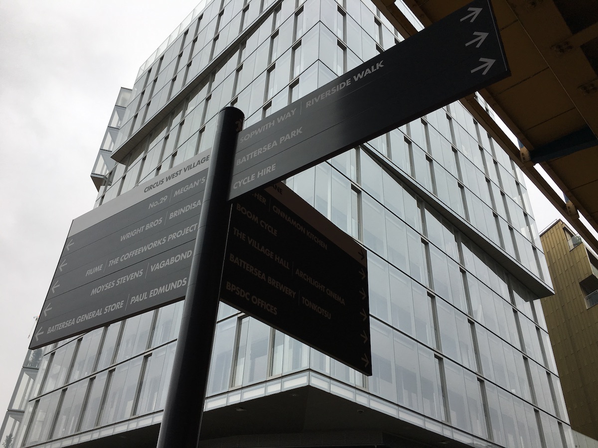 Waypoint Fingerposts for Battersea Power Station